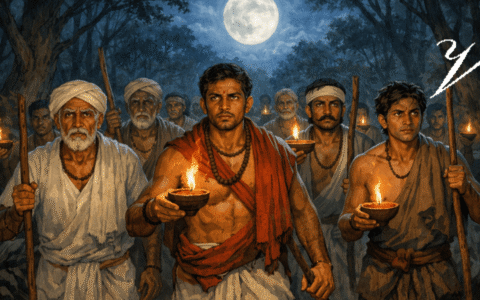 villagers searching for valli