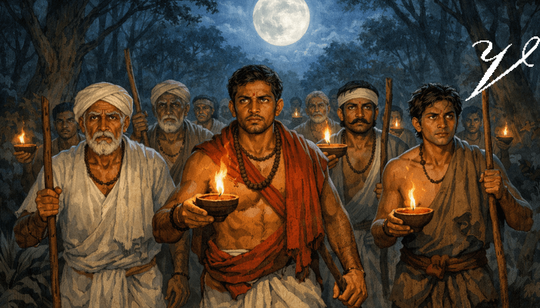 villagers searching for valli